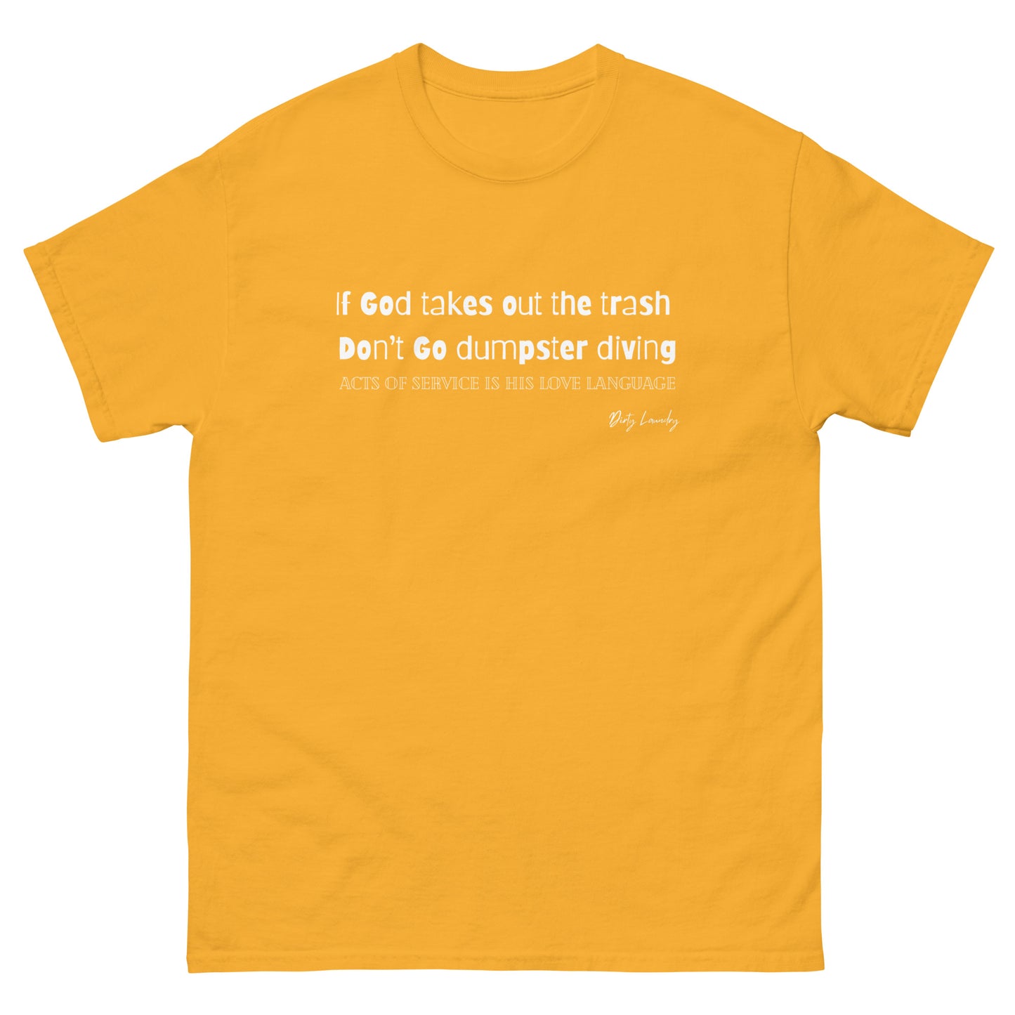 Acts of Service | Unisex classic tee. Gold