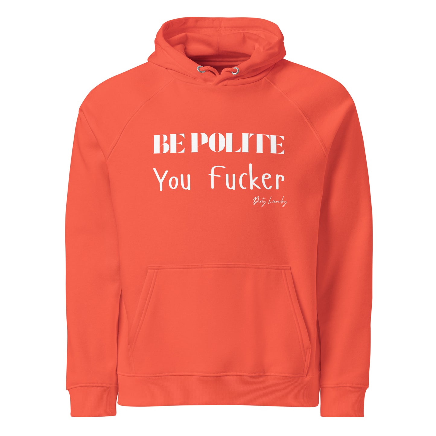 Éduqué Edition Hoodie Because manners and madness go hand in hand. Unisex eco raglan hoodie Burnt Orange