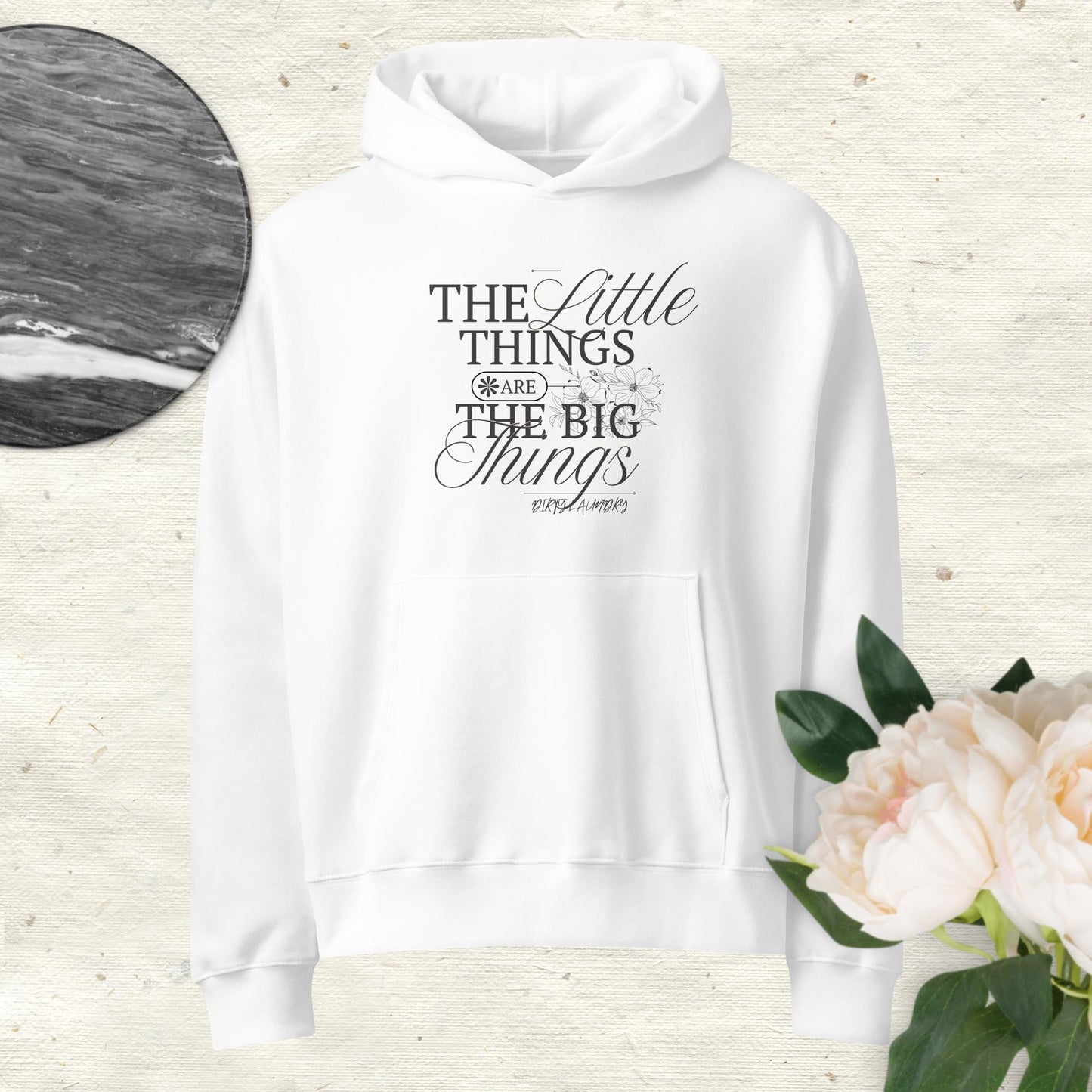 The Little Things - Oversized heavyweight hoodie White