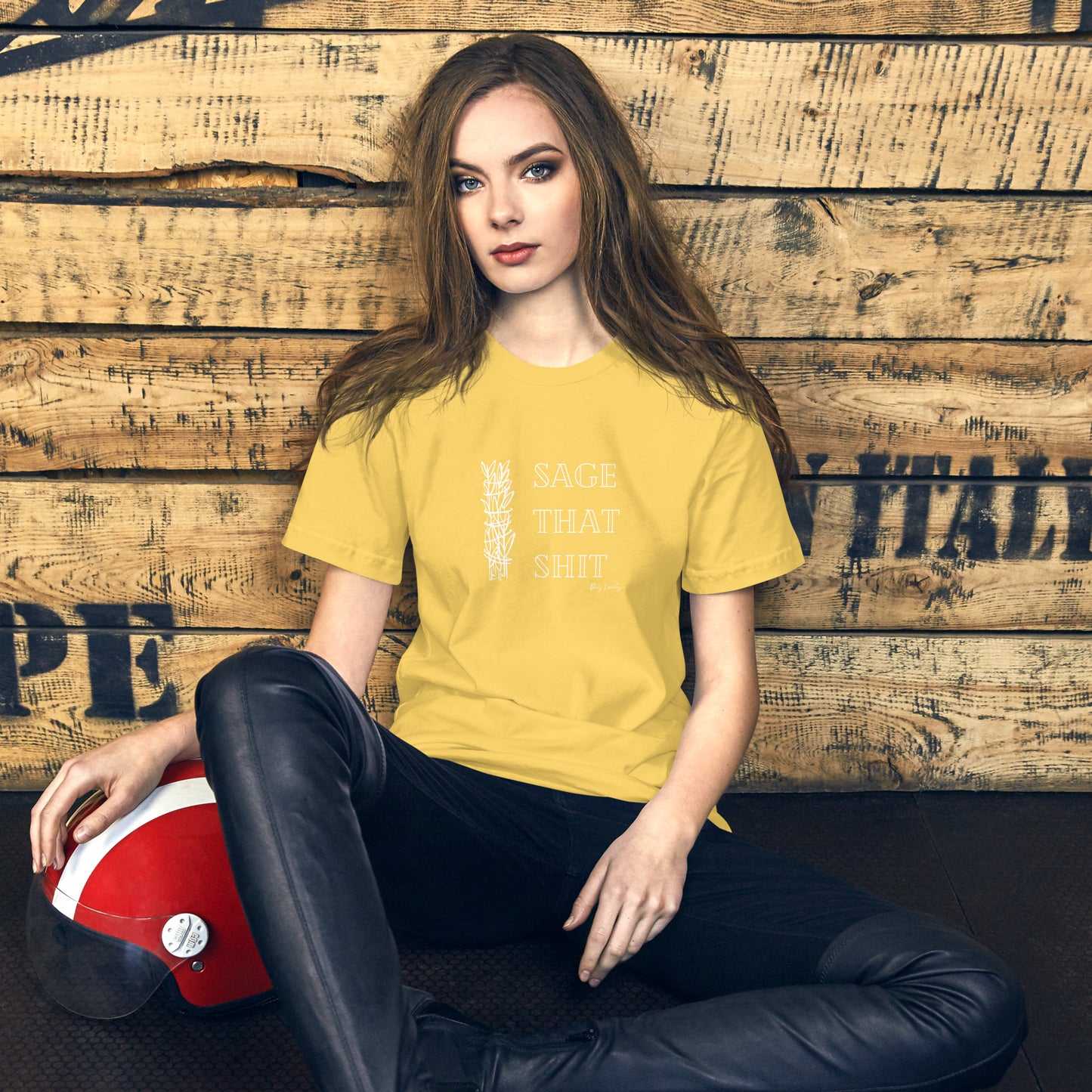 Sage That Shit Unisex T Shirt. Yellow
