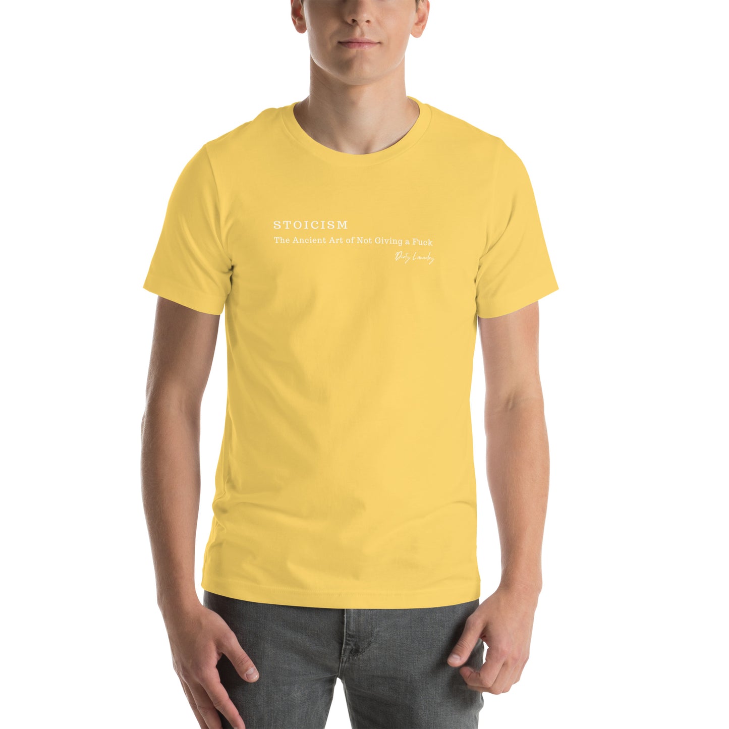 Stoicism Unisex t-shirt. Yellow