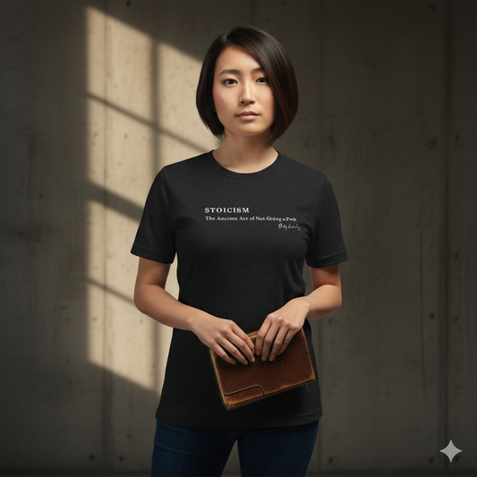 Stoicism Unisex t-shirt. Seneca said relax.For the philosophers who’ve mastered detachment—with just enough shade.