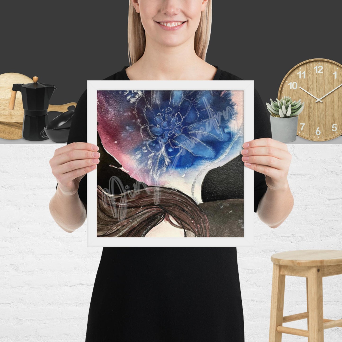 The Merge ~An Original Dirty Laundry Drop – Artistic Expression Print 12″×12″