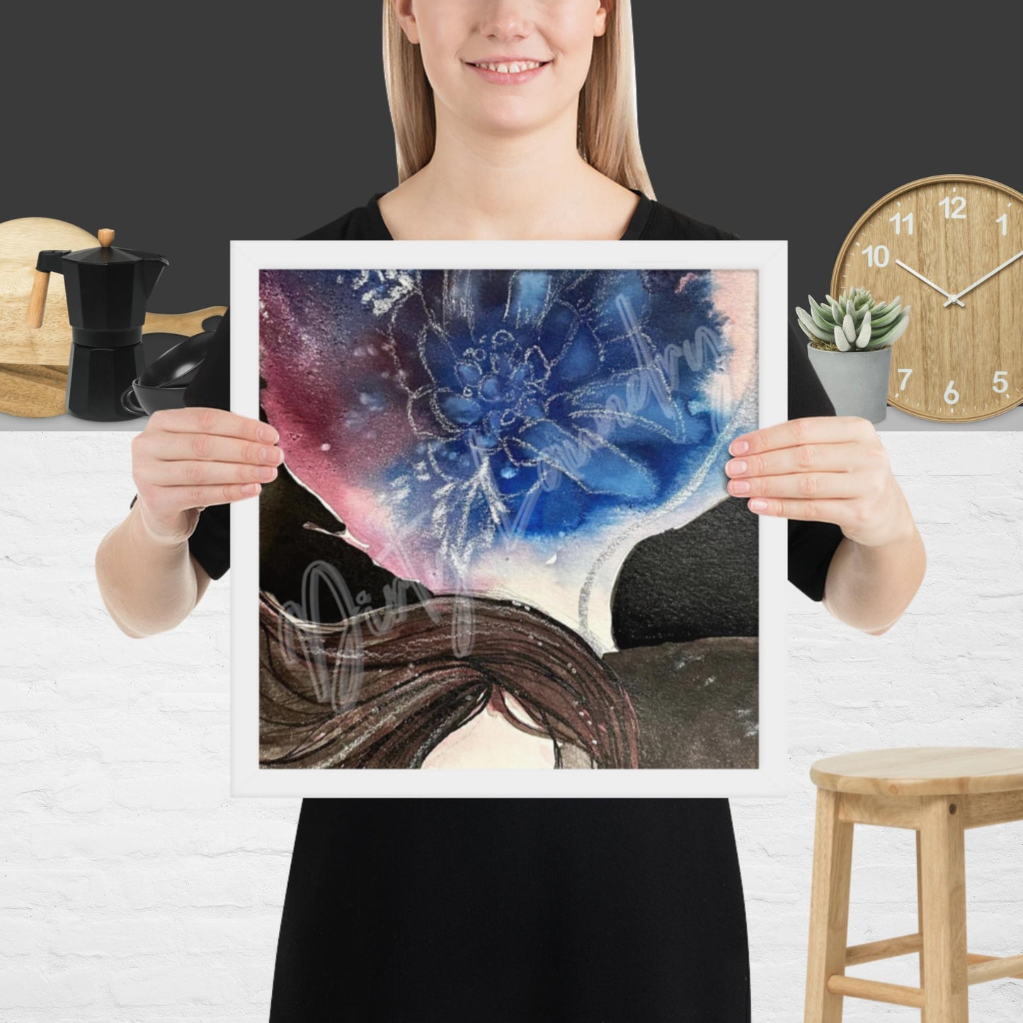The Merge ~An Original Dirty Laundry Drop – Artistic Expression Print 14″×14″