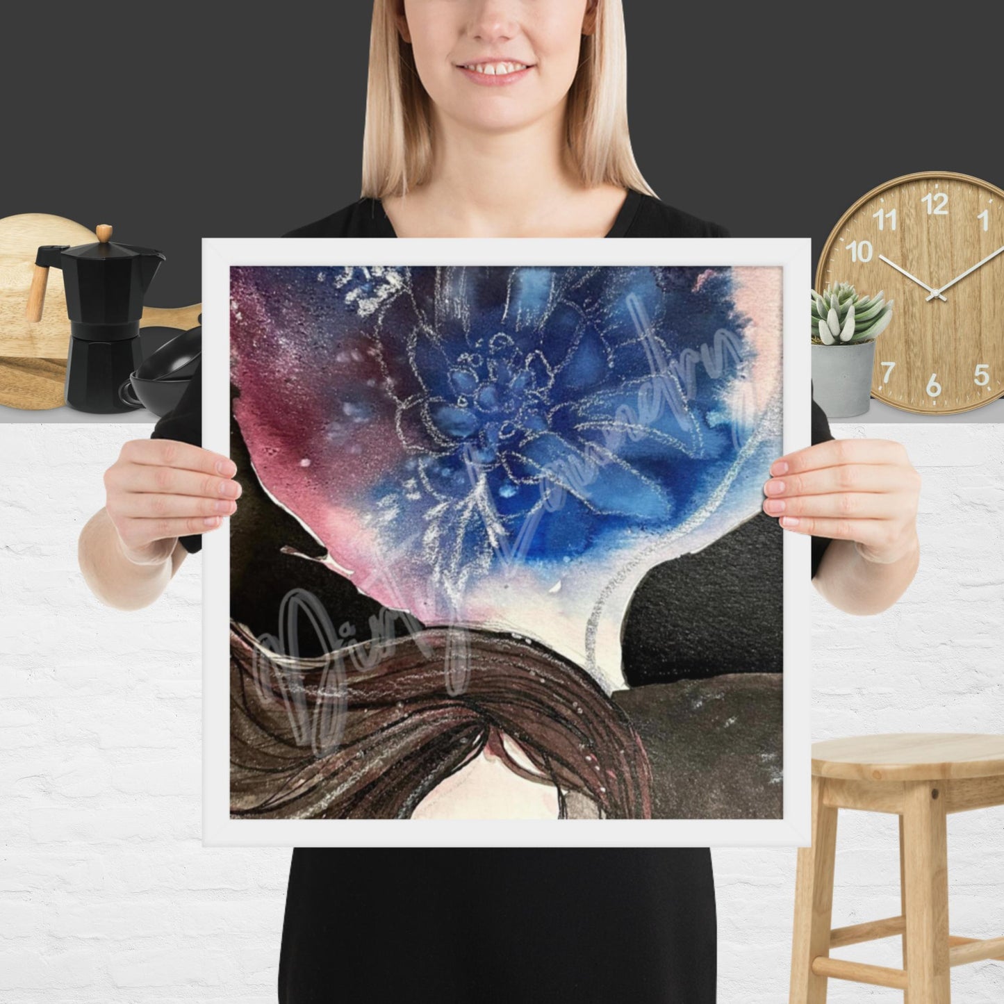 The Merge ~An Original Dirty Laundry Drop – Artistic Expression Print 16″×16″