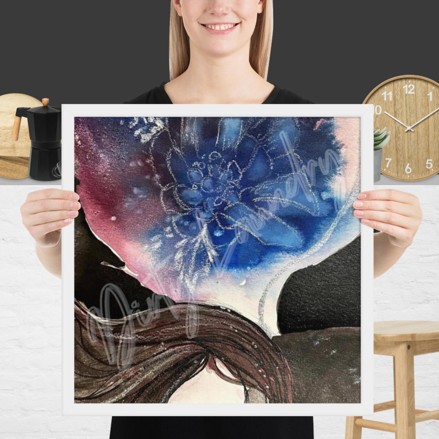The Merge ~An Original Dirty Laundry Drop – Artistic Expression Print 18″×18″
