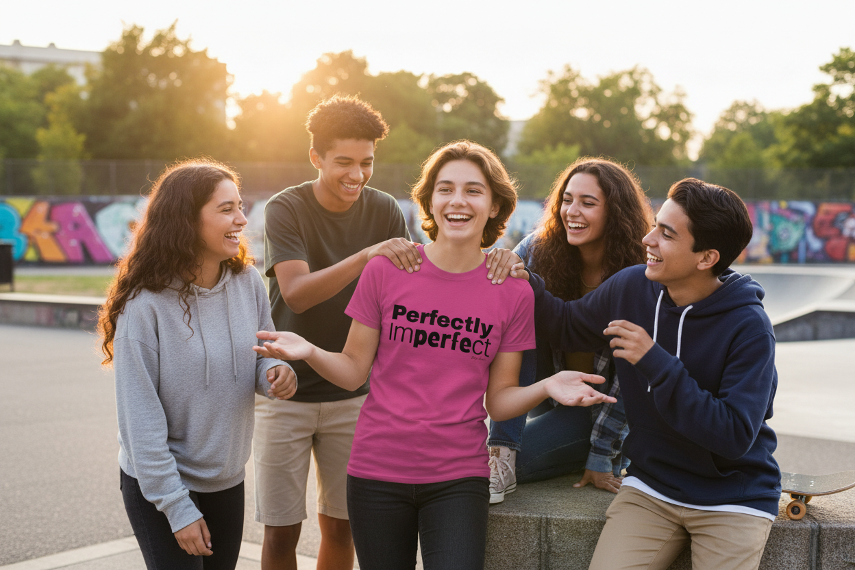 Perfectly Imperfect — since birth. Youth Short Sleeve T-Shirt